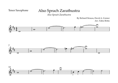 Also Sprach Zarathustra (arr. Fabio Britto)