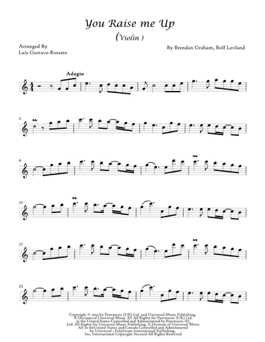You Raise Me Up (arr. Luís Gustavo Rossato)