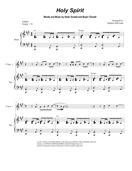 Holy Spirit (arr. Stephen DeCesare)