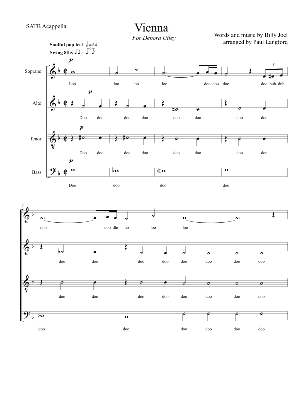 Vienna (arr. Paul Langford)