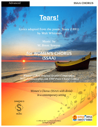 Tears! -  for A cappella Women's Chorus (SSAA) - Winner of 2017 Best Secular Choral Composition