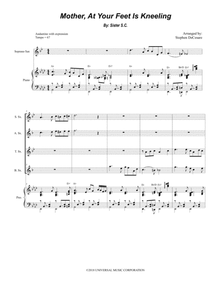 Mother At Your Feet Is Kneeling (arr. Stephen DeCesare)