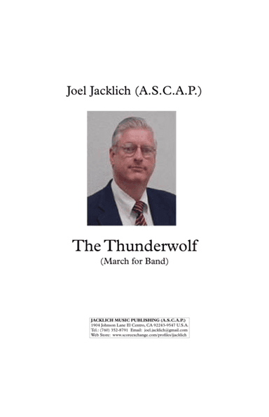 The Thunderwolf (March) - 11x17 TABLOID Score ONLY