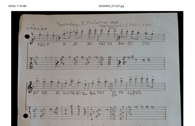 Yesterday (arr. Christopher J. Malin)