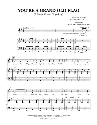 You’re A Grand Old Flag! (arr. Charles A. Gravenhorst)