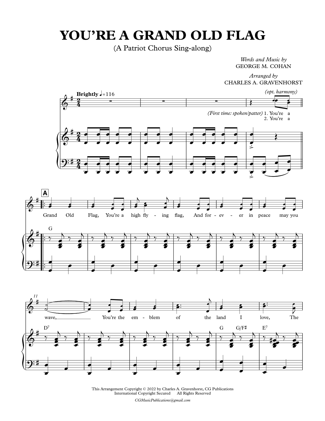You’re A Grand Old Flag! (arr. Charles A. Gravenhorst)