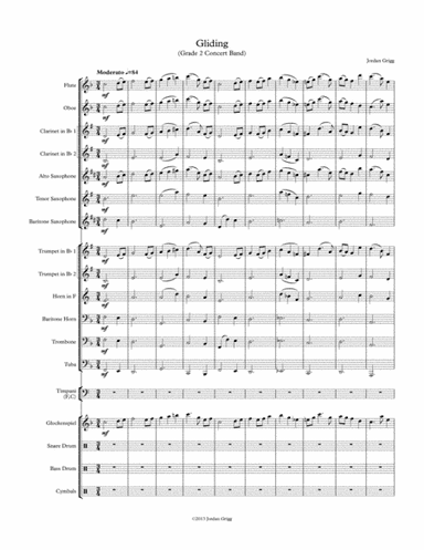 Gliding (Grade 2 Concert Band)