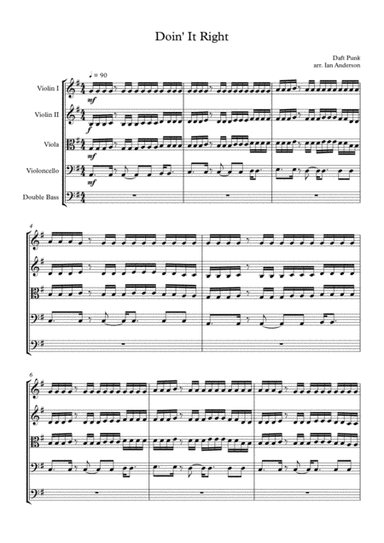 Doin' It Right (arr. Ian Anderson)