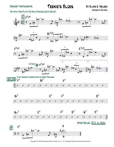 Teenie's Blues (arr. Rob Ames)