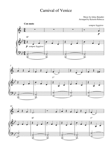 Carnival of Venice (arr. Kaiserin Rebecca)
