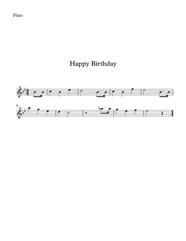 Happy Birthday for Beginners (arr. SongBird Music)