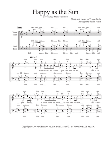 Happy As The Sun (arr. Justin P. Miller)