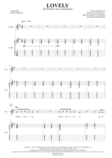 Lovely (arr. Art.o Artaud)