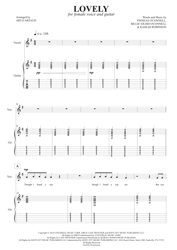 Lovely (arr. Art.o Artaud)