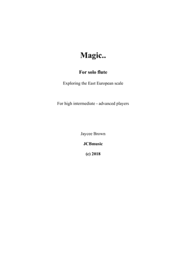 Magic.. For Flute solo
