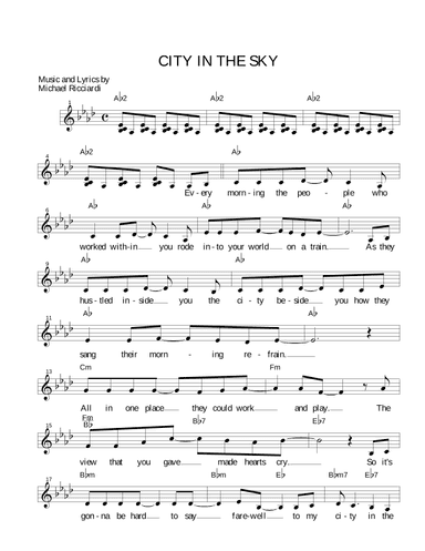 CITY IN THE SKY