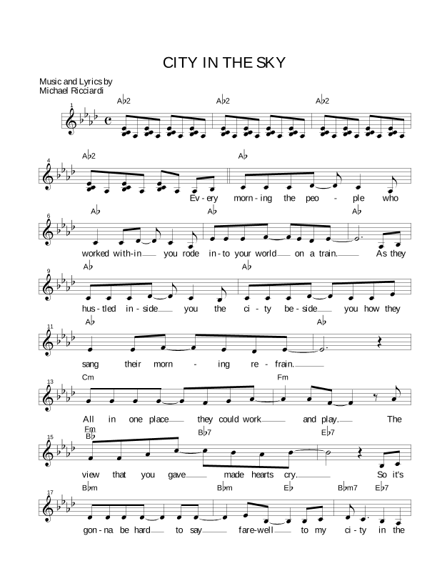 CITY IN THE SKY