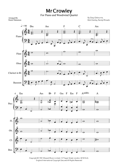 Mr. Crowley (arr. Daniel Nakamura)