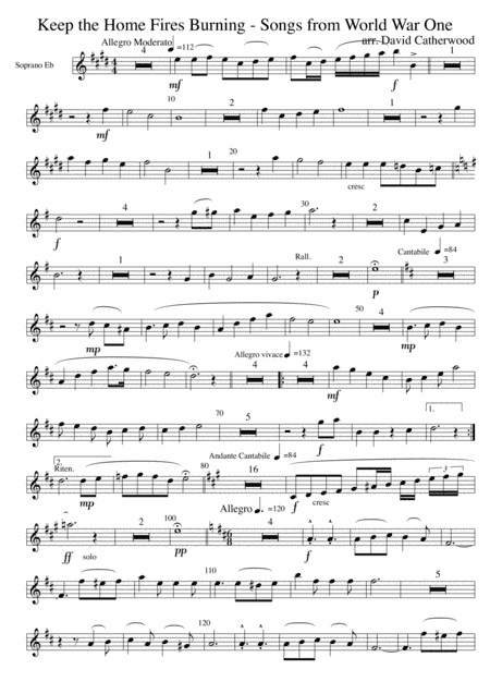 Keep the Home Fires Burning - Songs from World War One arranged for Brass Band by David Catherwood (arr. David Catherwood)