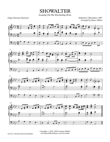 SHOWALTER (Leaning On The Everlasting Arms) (arr. James Gilbert Music)