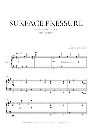 Surface Pressure (arr. Pedro Merendi)
