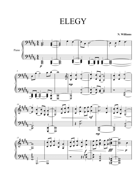 Elegy for Piano