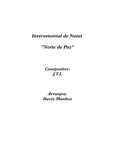 Noite de paz (Silent Night) (arr. Davis Munhoz)