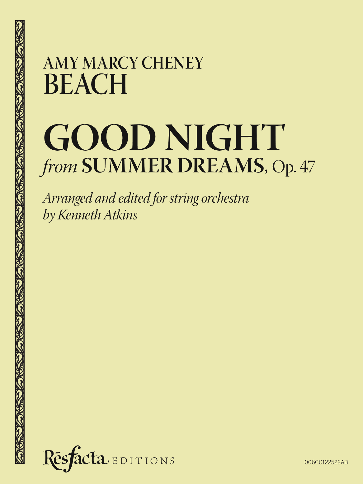 Good Night from Summer Dreams, Op. 47 (arr. Kenneth Atkins)