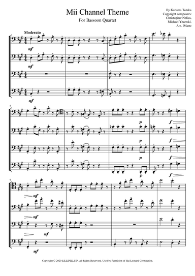 Mii Channel Theme (arr. IMartz)