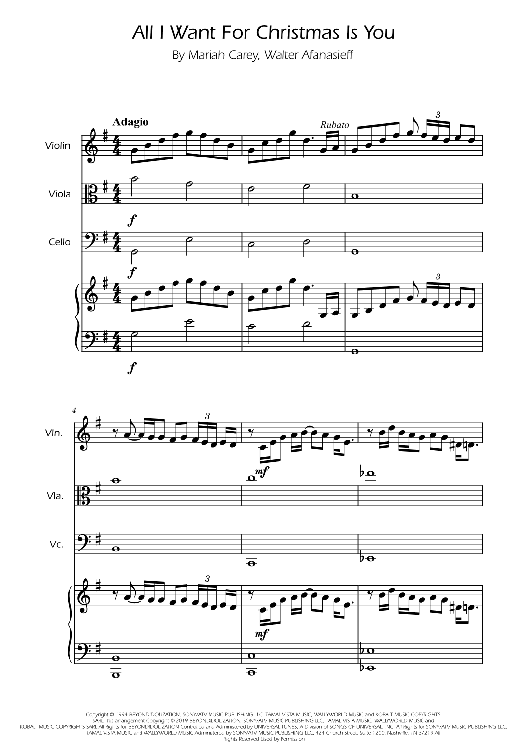 All I Want For Christmas Is You (arr. Ygor Nunes)
