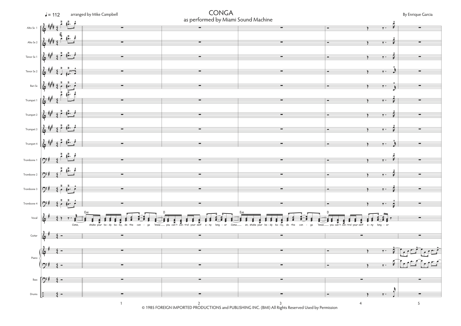 Conga (arr. Mike Campbell)