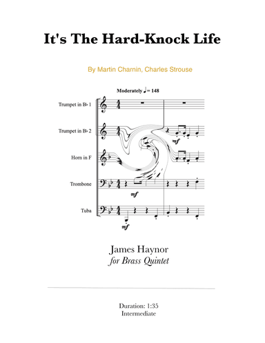 It's The Hard-knock Life (arr. James Haynor)