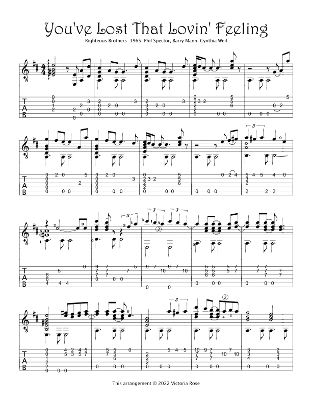 You've Lost That Loving Feeling (arr. Victoria Rose)