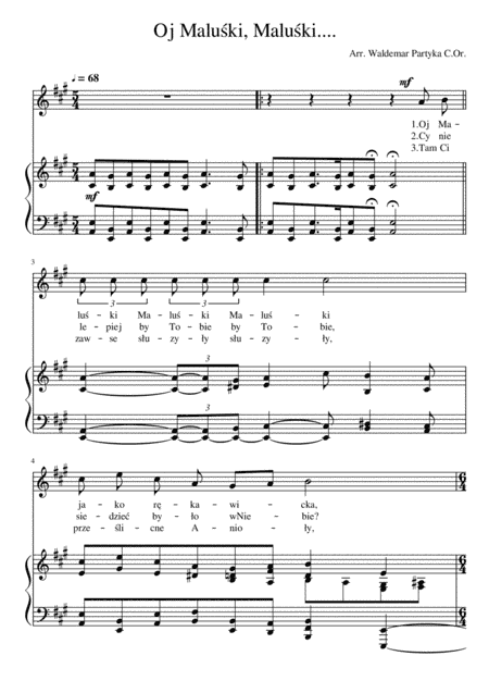 Koleda / Polish Christmas carol -  "Oj Maluski, Maluski"