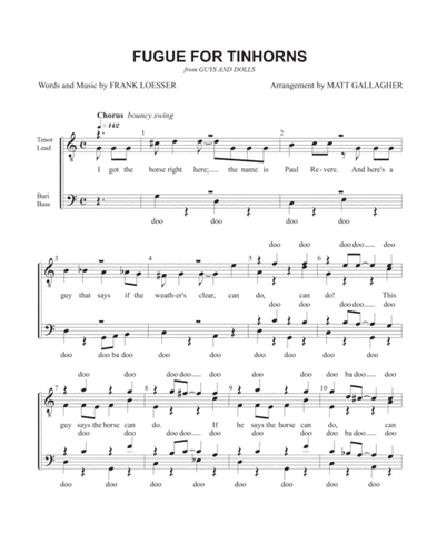 Fugue For Tinhorns (arr. Matt Gallagher)