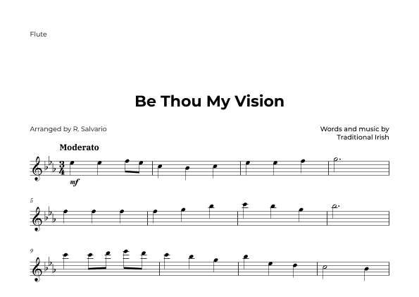 Be Thou My Vision (arr. R. Salvario)