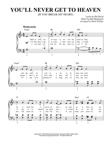 You'll Never Get To Heaven (if You Break My Heart) (arr. Mark Phillips)