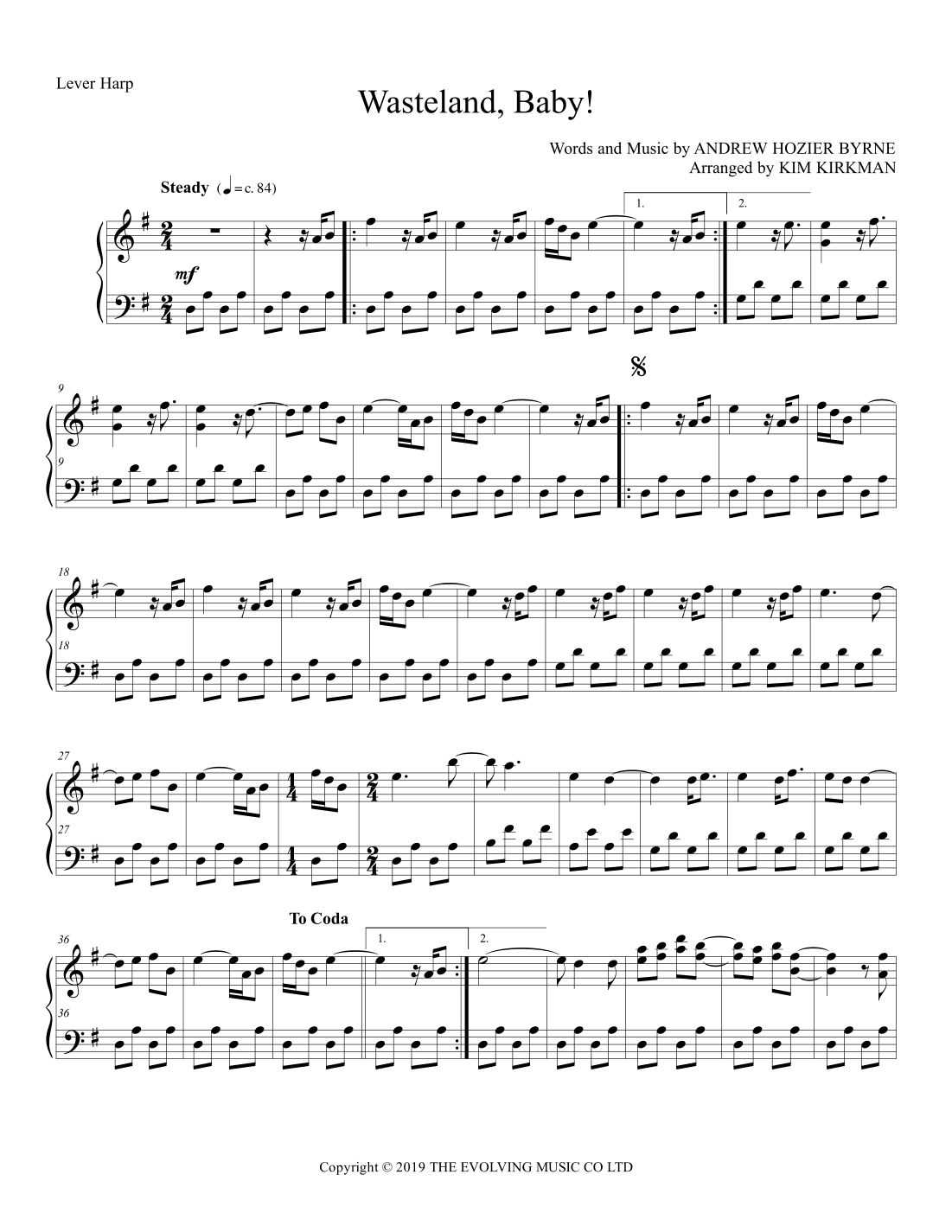 Wasteland, Baby! (arr. Kim Kirkman)