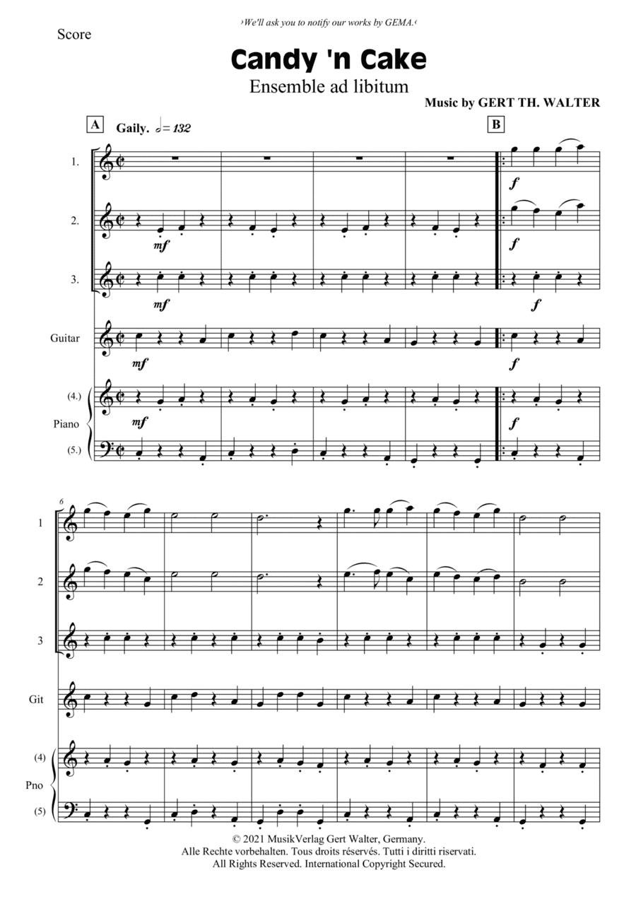 Candy 'n Cake - Score Only