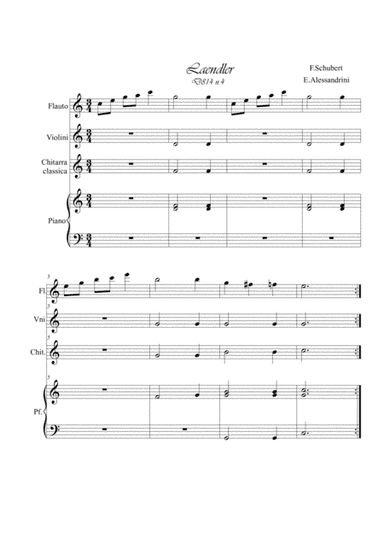 Laendler D814 n. 4 Quartet (arr. Ester Alessandrini)