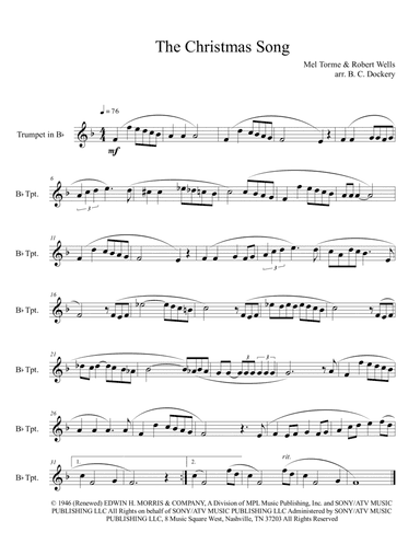 The Christmas Song (chestnuts Roasting On An Open Fire) (arr. B. C. Dockery)