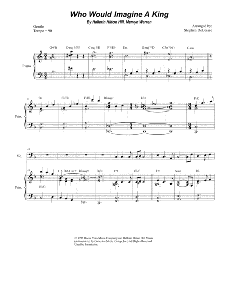 Who Would Imagine A King (arr. Stephen DeCesare)