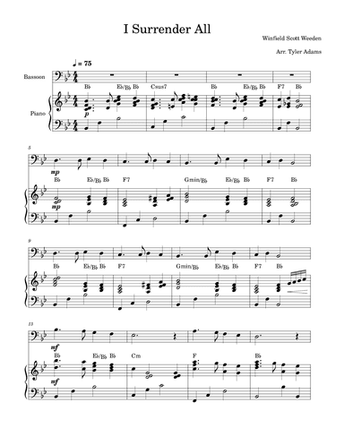I Surrender All (arr. Tyler Adams)