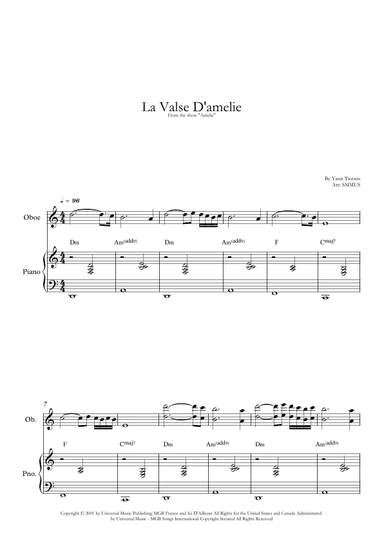 La Valse D'amelie (arr. SMMUS)