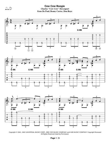 Cow-cow Boogie (arr. Steven Michael King)