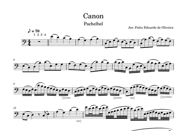 Canon (Pachelbel) - Easy Arrangement (arr. Fabio Eduardo de Oliveira)