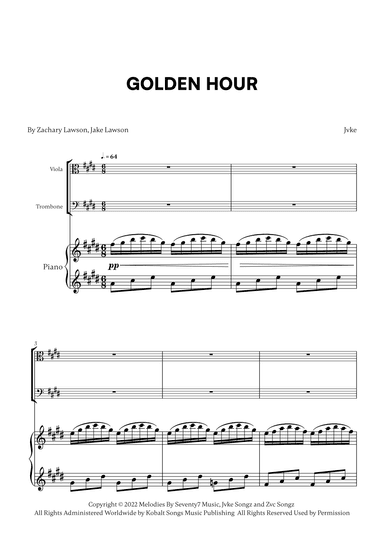 Golden Hour (arr. Cadenza Editions)