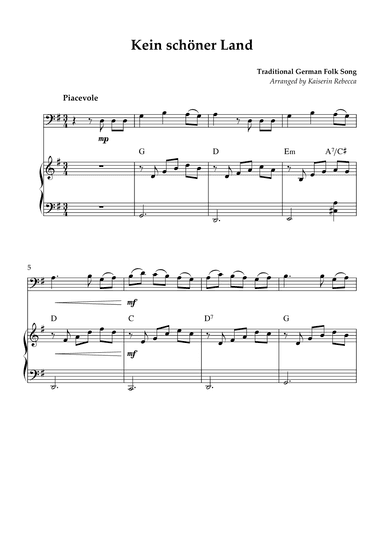 Kein schöner Land (arr. Kaiserin Rebecca)