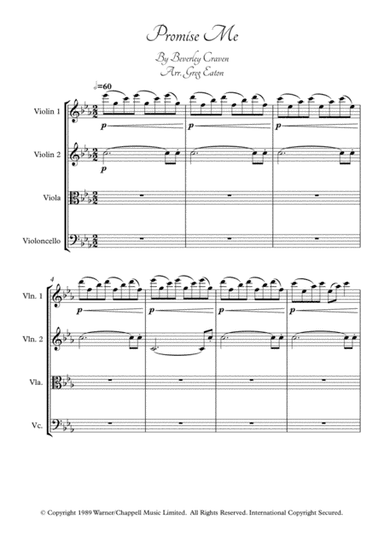 Promise Me (arr. Greg Eaton)