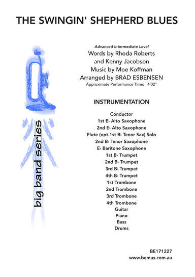 The Swingin' Shepherd Blues (arr. Brad Esbensen)